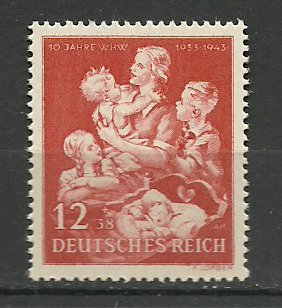 Deutsches Reich 1943 - ajutor de iarna, neuzata