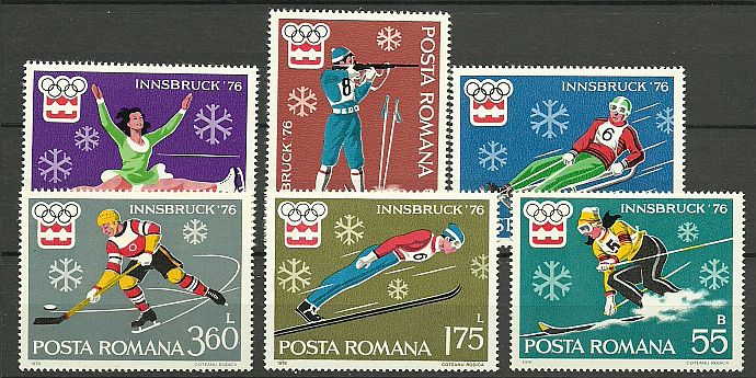 1976 - Jocurile Olimpice Innsbruck, serie neuzata