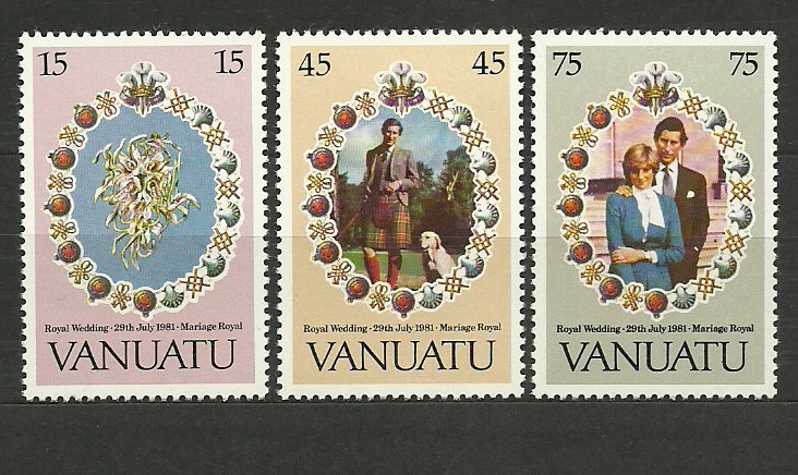 Vanuatu 1981 - Royal Wedding, serie neuzata