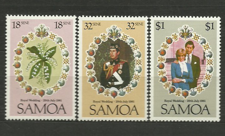Samoa 1981 - Royal Wedding, serie neuzata