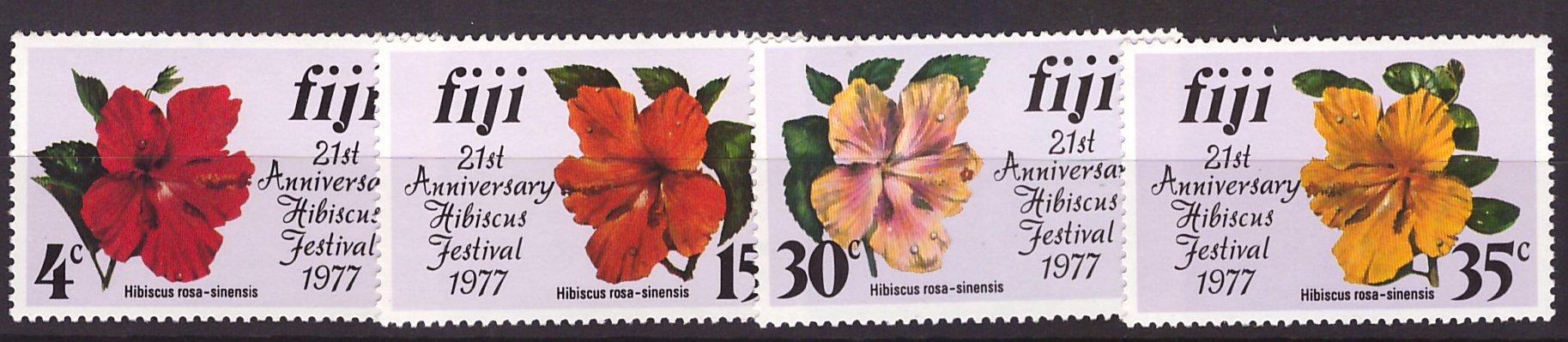 Fiji 1977 - Flori, serie neuzata
