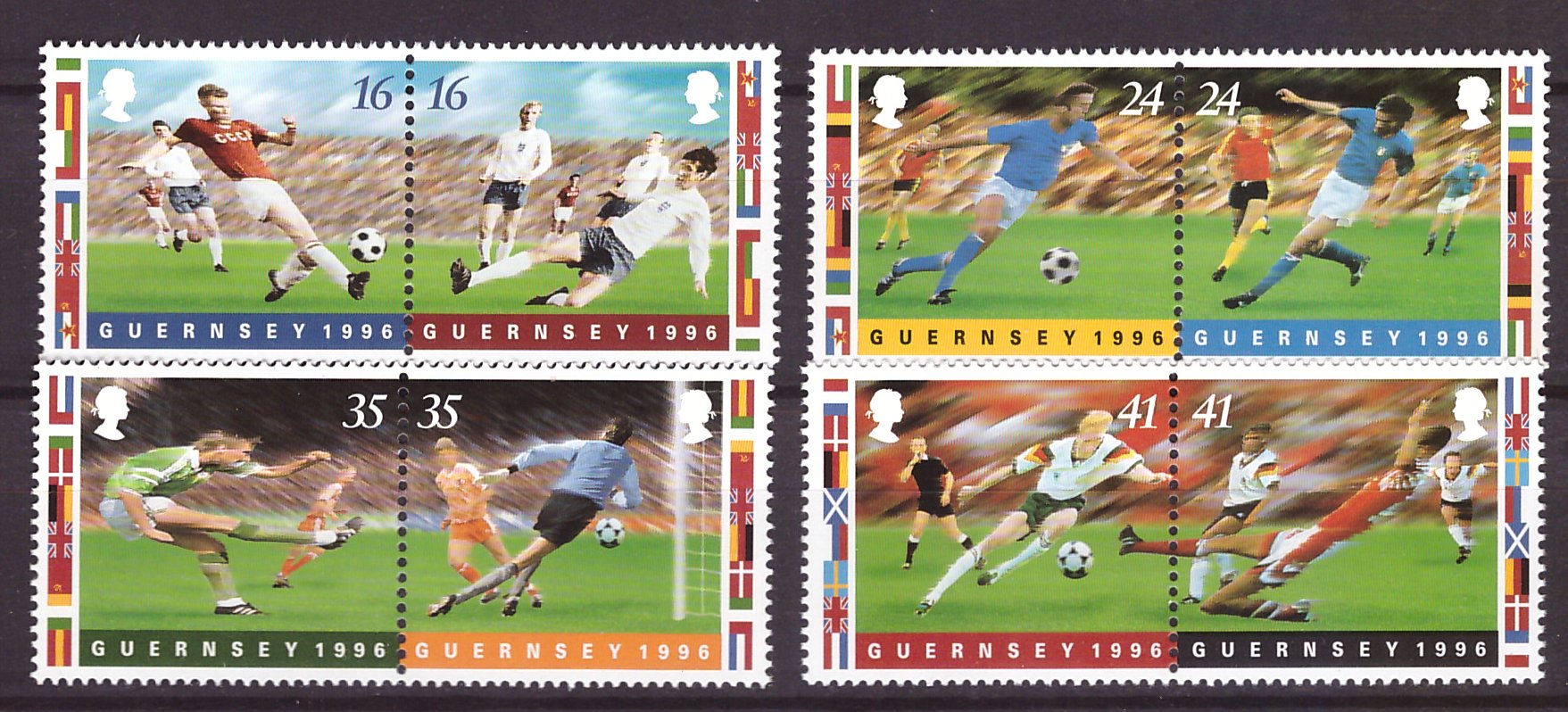 Guernsey 1996 - Fotbal, C.E. serie neuzata