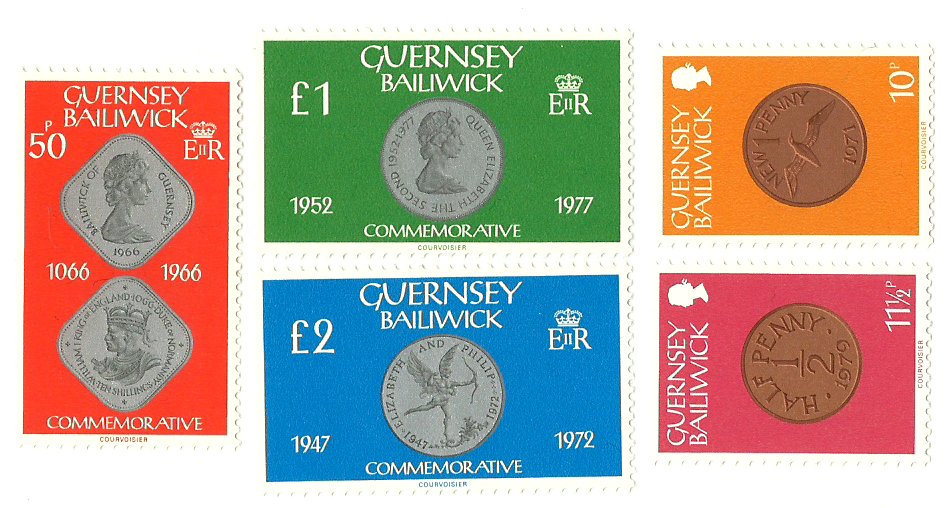 Guernsey 1980 - monede, serie neuzata
