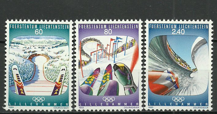Liechtenstein 1993 - Jocurile Olimpice Lillehammer, serie neuzat
