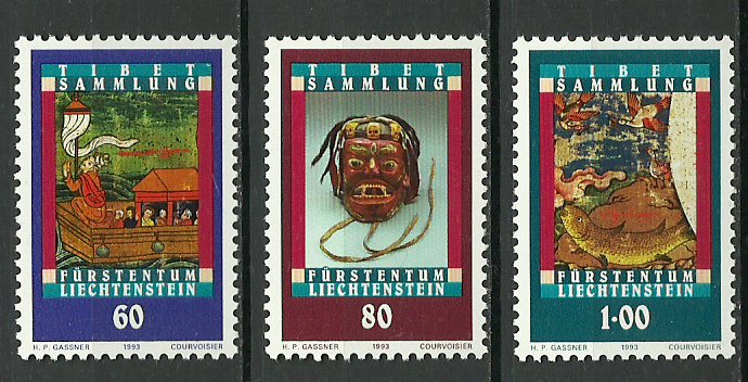 Liechtenstein 1993 - arta din Tibet, serie neuzata