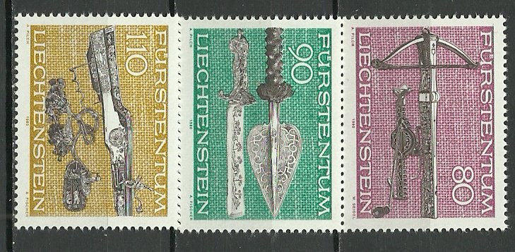 Liechtenstein 1980 - arme medievale, serie neuzata