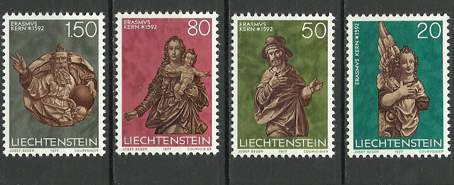Liechtenstein 1977 - Craciun, serie neuzata