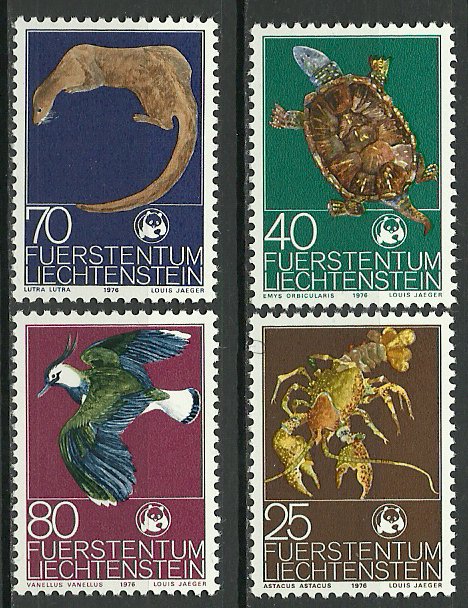 Liechtenstein 1976 - Fauna, animale, serie neuzata
