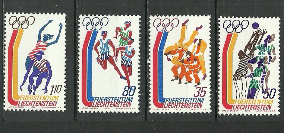 Liechtenstein 1976 - Jocurile Olimpice Montreal, serie neuzata