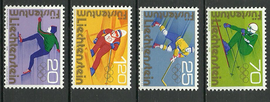 Liechtenstein 1975 - Jocurile Olimpice Innsbruck, sport, serie n