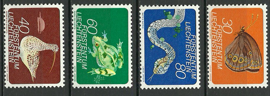 Liechtenstein 1973 - Fauna, animale, serie neuzata