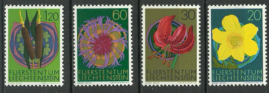 Liechtenstein 1972 - flori, serie neuzata