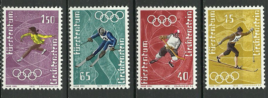 Liechtenstein 1971 - JO Sapporo, sport, serie neuzata