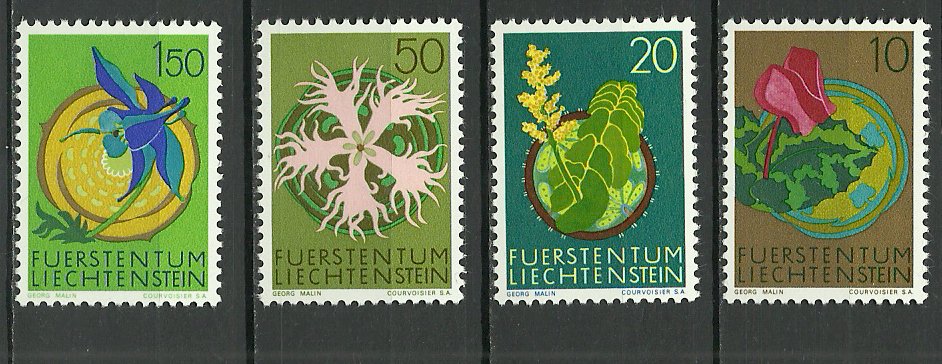 Liechtenstein 1971 - flori, serie neuzata