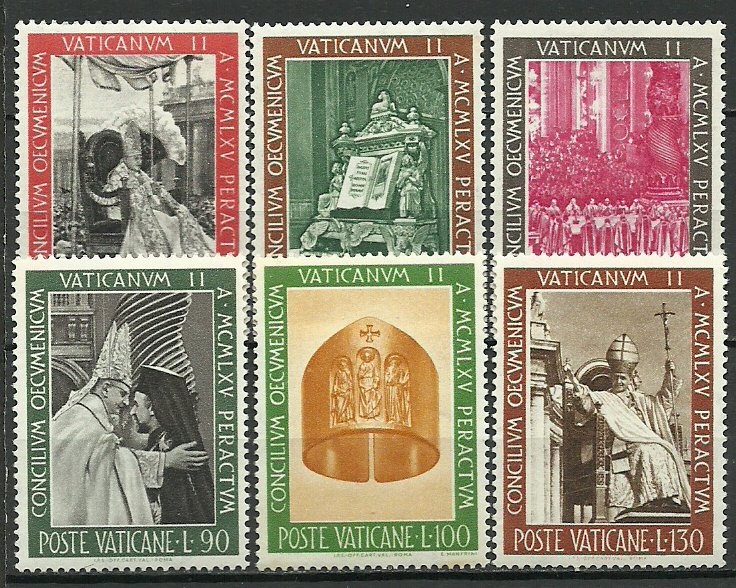 Vatican 1966 - Consiliul Ecumenic, serie neuzata