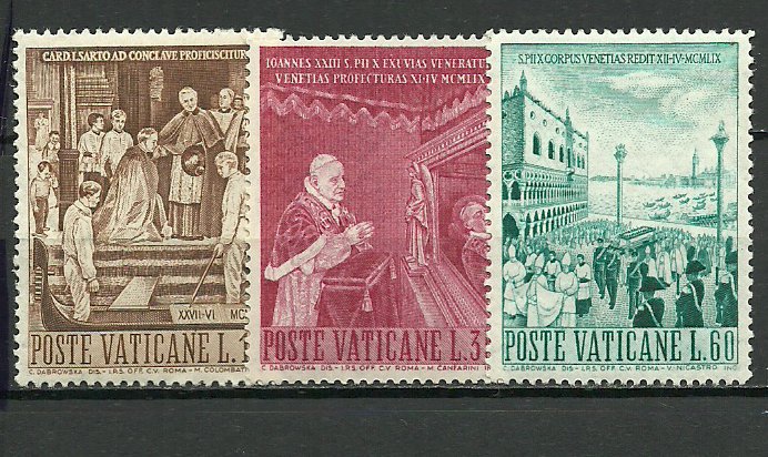 Vatican 1960 - papa Pius X, serie neuzata