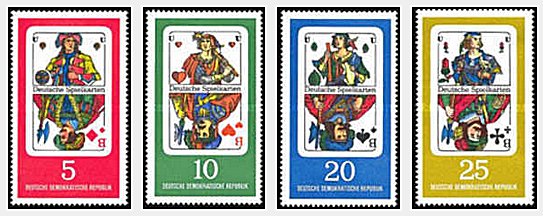DDR 1967 - Carti de joc, serie neuzata