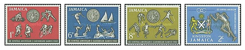 Jamaica 1962 - Caribean games, sport, serie neuzata