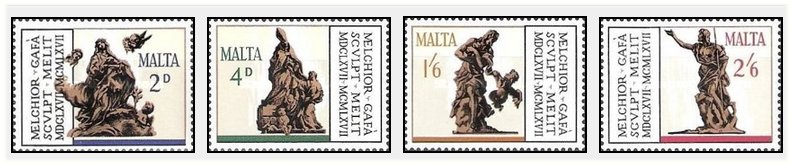 Malta 1967 - 300th anniv. Death of Gafa, serie neuzata