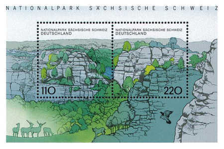 Germania 1998 - National Park Saxon Switzerland, colita neuzata