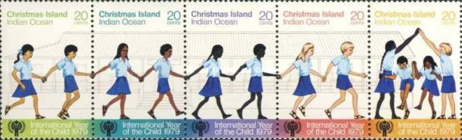 Christmas Island 1979 - Copii, UNICEF, serie neuzata
