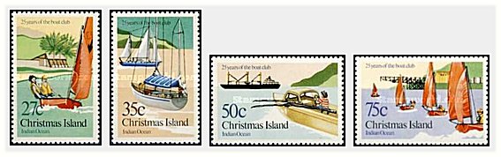 Christmas Island 1983 - 25th anniv. Boat Club, serie neuzata