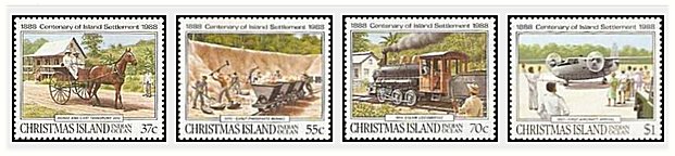 Christmas Island 1988 - 100th anniv. Permanent Settlement, serie