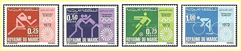 Maroc 1972 - Jocurile Olimpice Munchen, serie neuzata