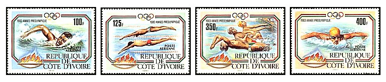 Cote Divoire 1983 - Jocurile Olimpice, preolimpiada, serie neuza
