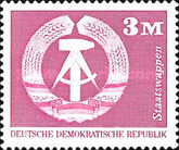 DDR 1974 - stema, neuzata