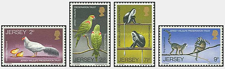 Jersey 1971 - Fauna, animale, serie neuzata
