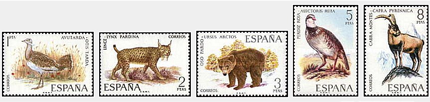 Spania 1971 - fauna, animale, serie neuzata