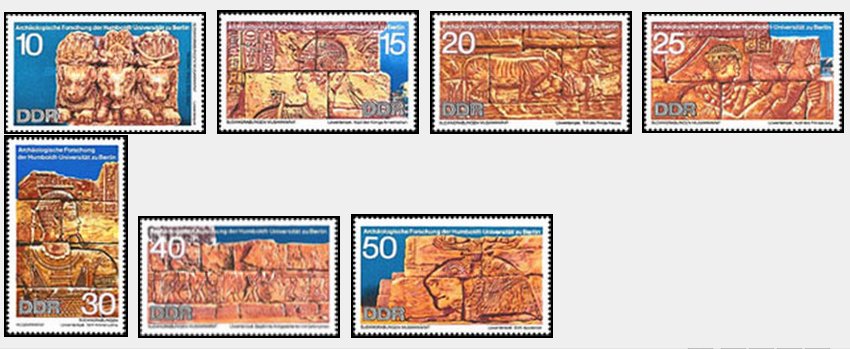 DDR 1970 - Arheologie, Sudan, serie neuzata