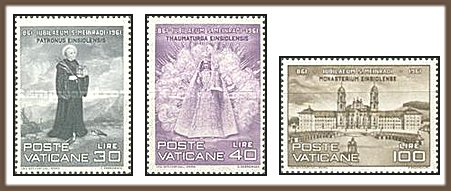 Vatican 1961 - 1100th Sct. Meinrad, serie neuzata