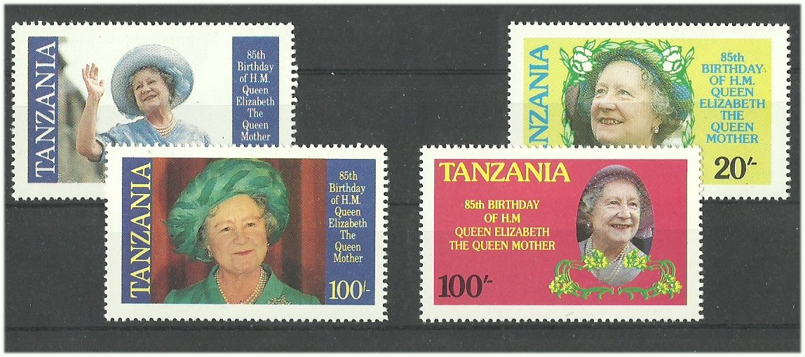 Tanzania 1985 - 85th Queen Elizabeth, serie neuzata