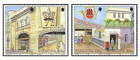 Gibraltar 1990 - Europa, oficii postale, serie neuzata