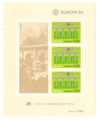 Portugal Madeira 1984 - Europa, bloc neuzat