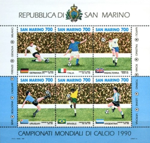 San Marino 1990 -  CM fotbal Italia, bloc neuzat