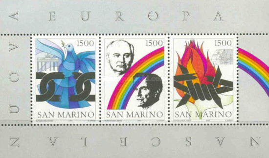 San Marino 1991 - new Europe, bloc neuzat
