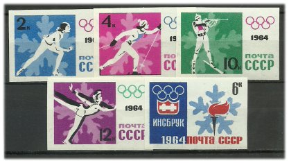URSS 1964 - Jocurile Olimpice Innsbruck, serie ndt neuzata