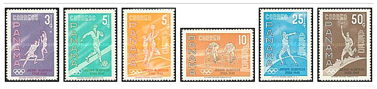 Panama 1960 - Jocurile Olimpice Roma, serie neuzata