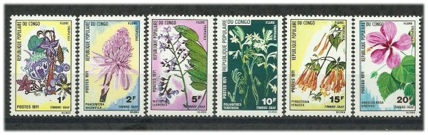 Congo 1971 - flori, serie neuzata