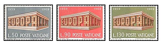 Vatican 1969 - Europa, CEPT, serie neuzata