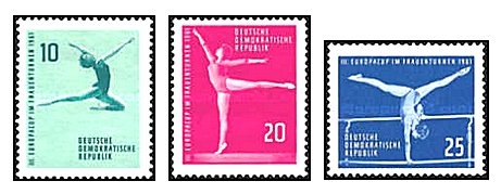 DDR 1961 - gimnastica, serie neuzata