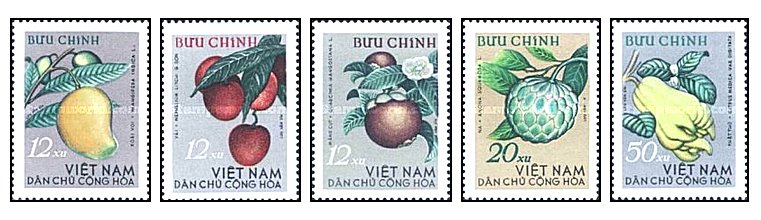 Vietnam Nord 1964 - fructe, serie neuzata