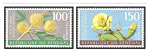 Senegal 1967 - flori, serie neuzata