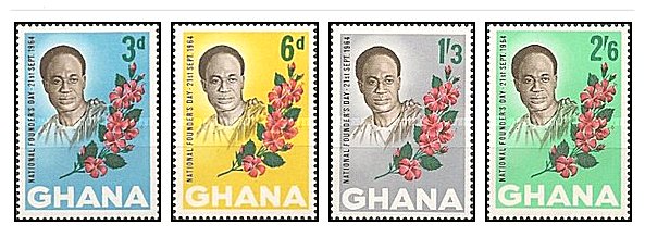 Ghana 1964 - Flori, serie neuzata