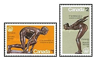 Canada 1975 - JO Montreal sculpturi, serie neuzata