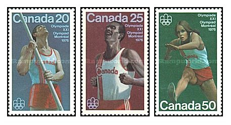 Canada 1975 - JO Montreal atletism, serie neuzata