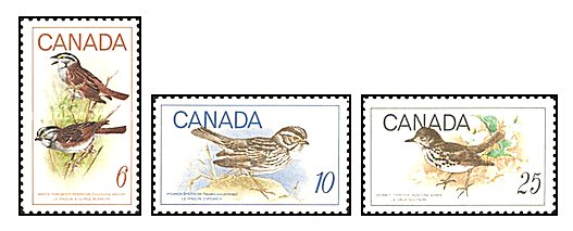 Canada 1969 - pasari, serie neuzata
